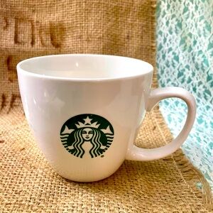 Starbucks large classic white mermaid siren 20oz coffee mug